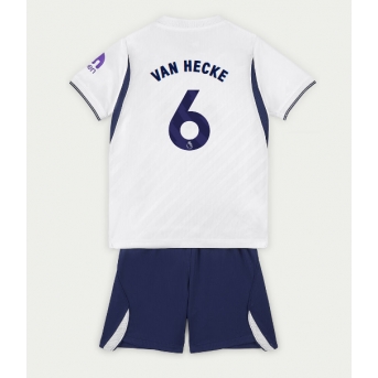 Tottenham Hotspur Jan Paul van Hecke #6 Maglia Gara Casa Repliche 2026-27 Bambino Maniche Corte